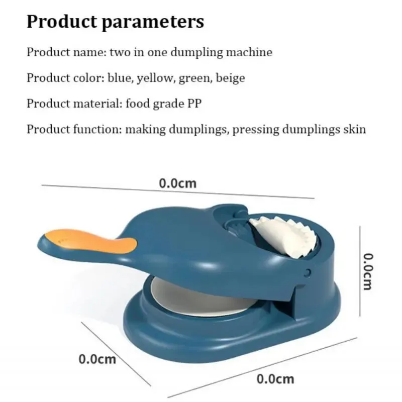 Shimandshine® 2 In 1 Efficient Dumpling Maker Manual Dough Presser